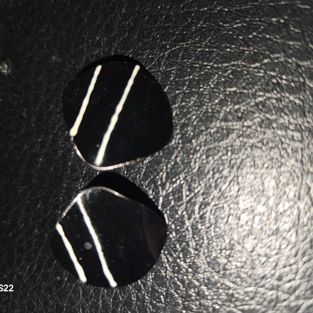 Black and White earrings
